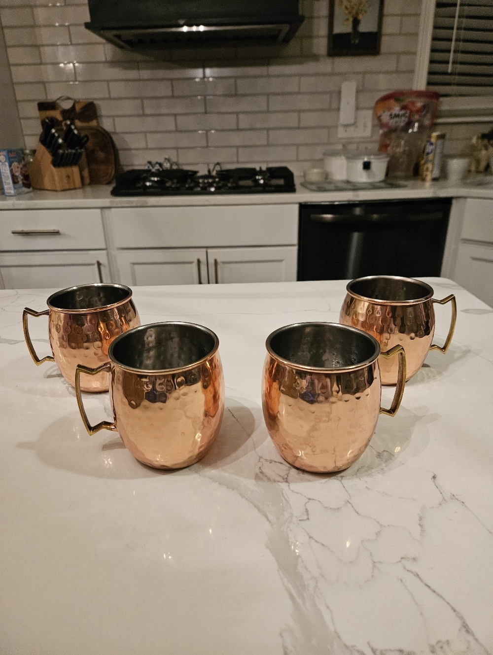 Set of 4 Moscow mule mugs